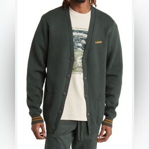 Vans Halecrest Patch Pocket Cotton Cardigan Sweater - size M